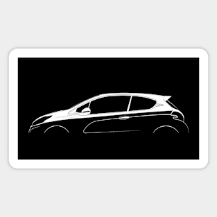 Peugeot 208 GTi Silhouette Magnet